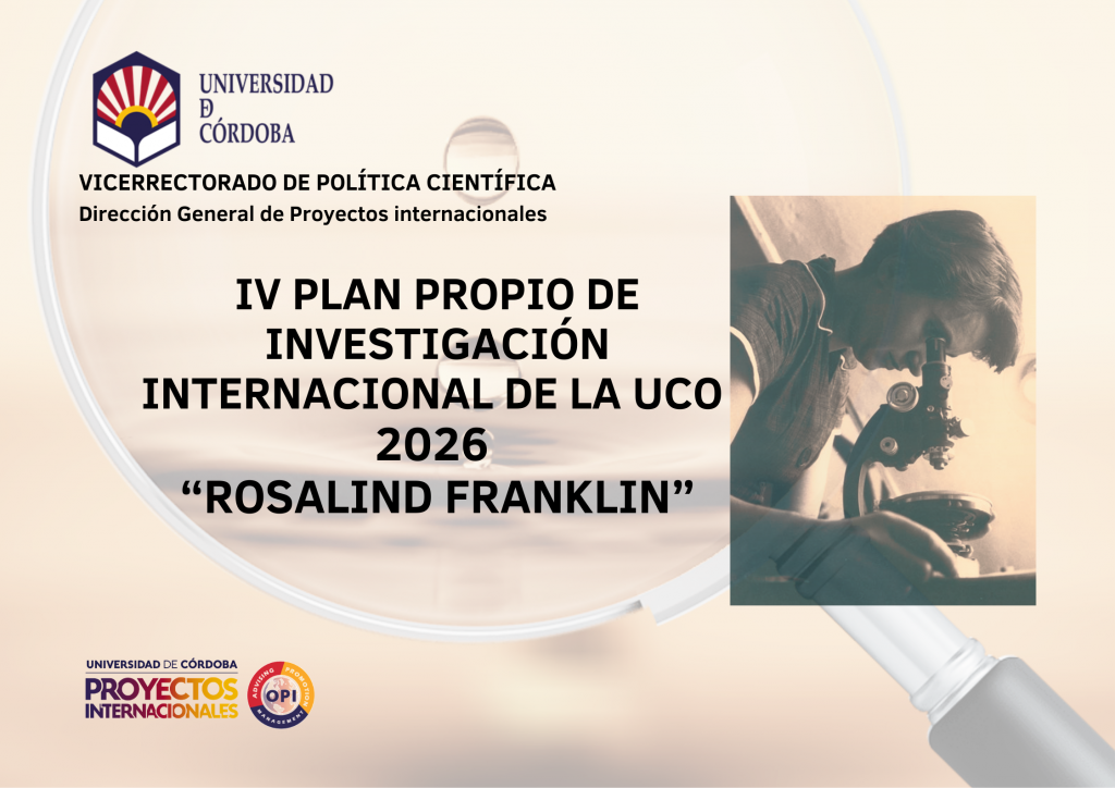Modalidad 3 del Plan Propio de Investigación Internacional 2026 Rosalind Franklin