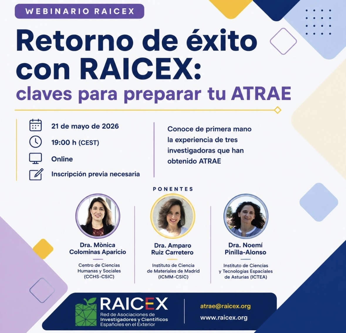 WEBIARIO-Retorno de éxito con RAICEX: claves para preparar tu ATRAE